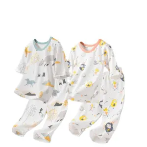 طقم بيجاما أولادي صيفي رفيع من القطن -Boys Summer Thin Cotton Pajama Set