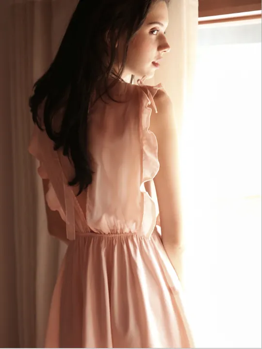 قميص نوم نسائي مثير من الدانتيل Sexy Women's Lace Nightgown
