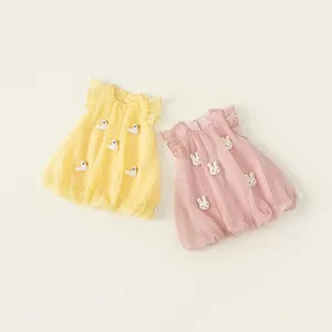 3D Animal Flower Bud Dress
