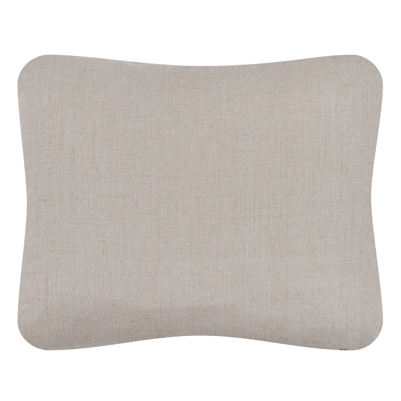 African Embroidery Pillow<br>White/Oatmeal II