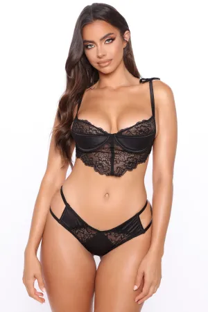 After Party Affair Lace 2 Piece Set - Black