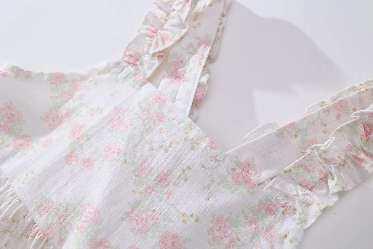 Angel Wing Floral Suspender Dress