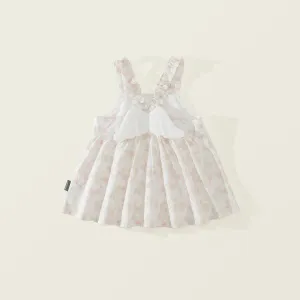 Angel Wing Floral Suspender Dress