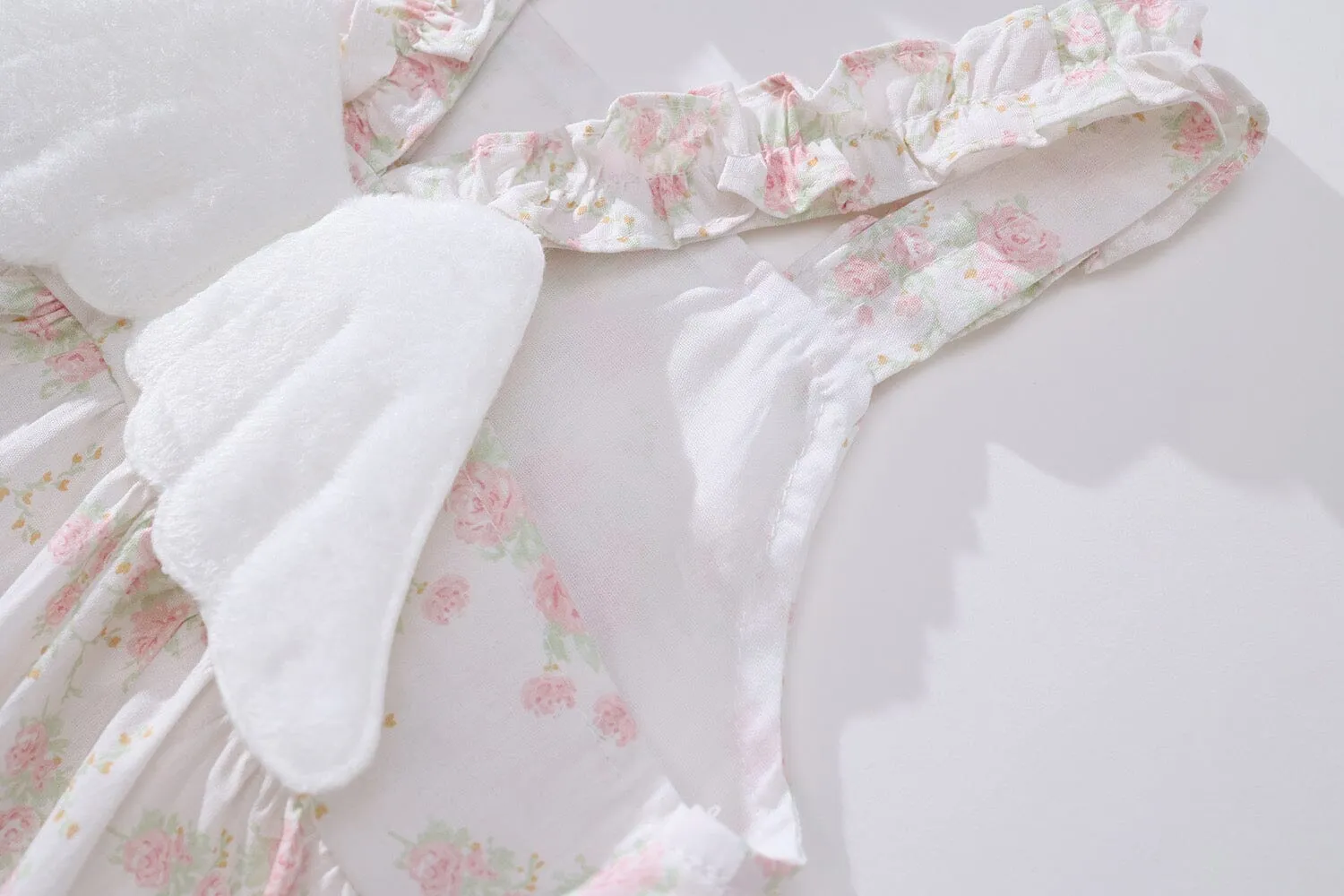 Angel Wing Floral Suspender Dress