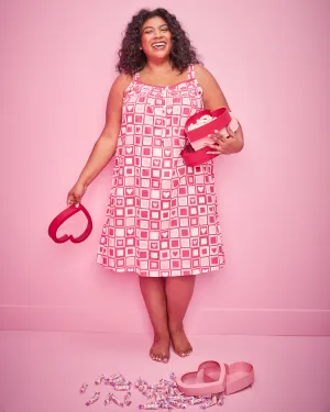 Be Mine - Back To Bed Nightgown - Retro Ruby