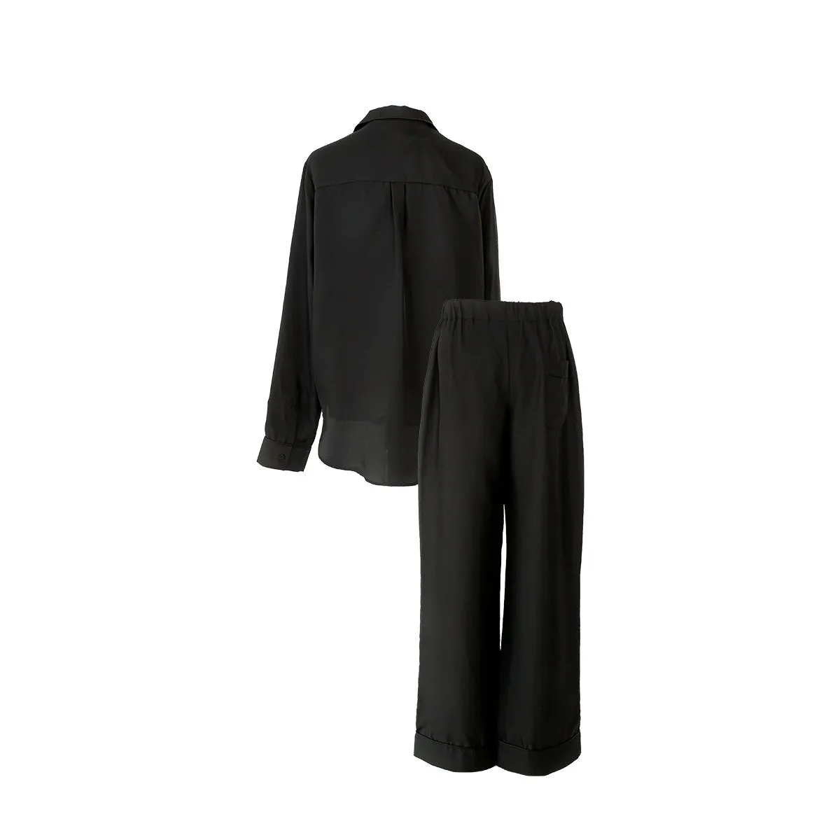 Bette Lounge Silk Set Black