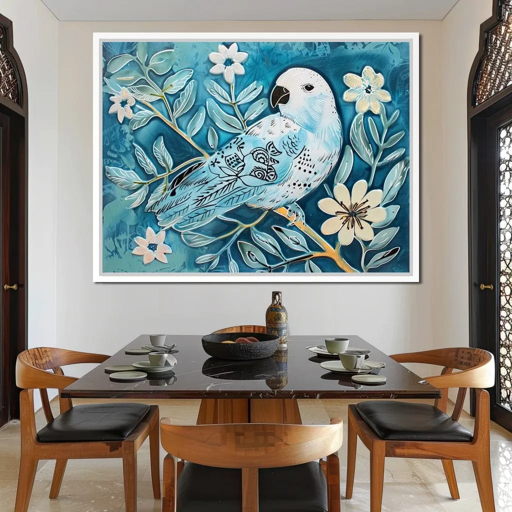 Bird's Serenade of Spring Blossoms