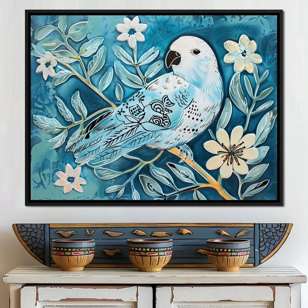 Bird's Serenade of Spring Blossoms