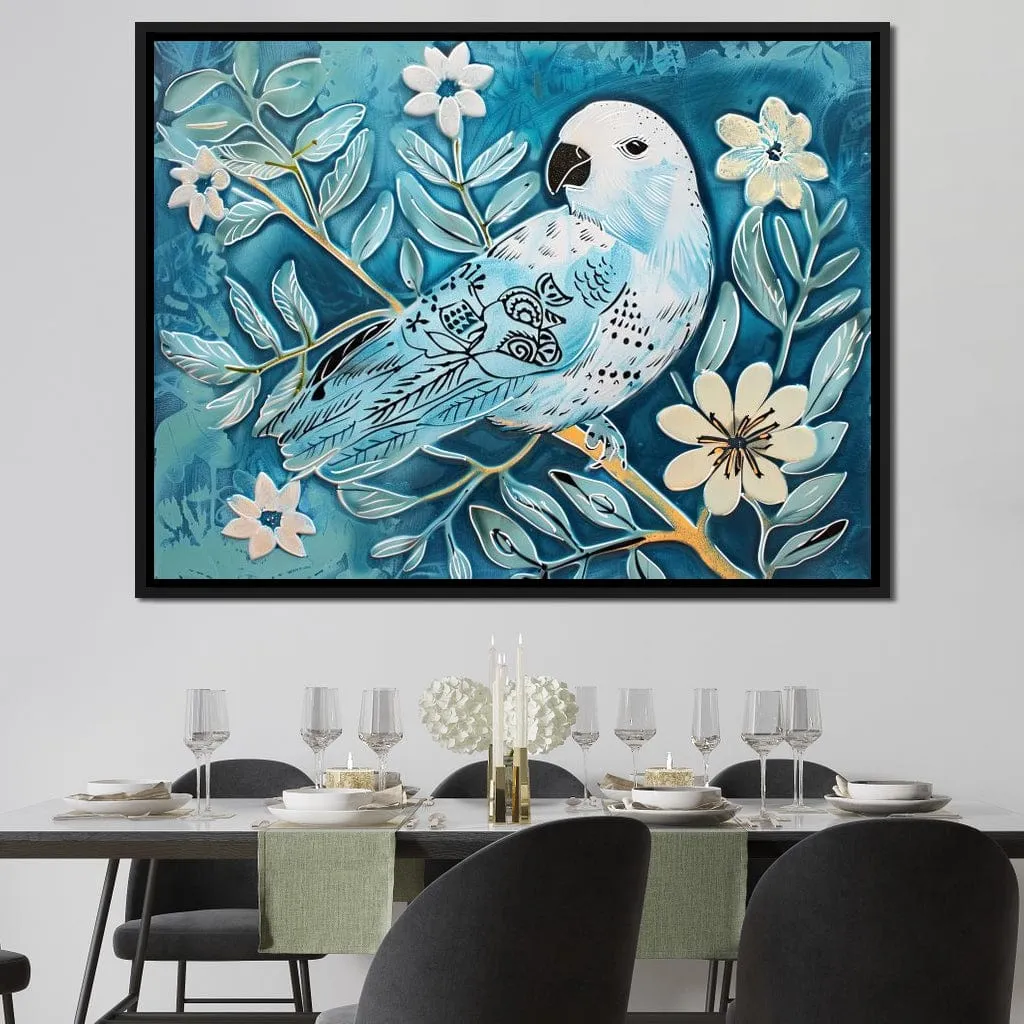 Bird's Serenade of Spring Blossoms