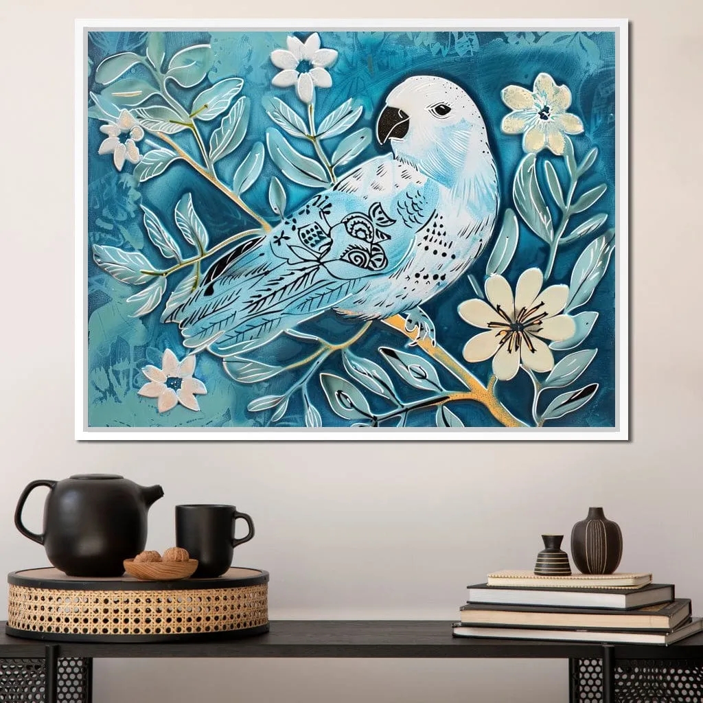 Bird's Serenade of Spring Blossoms