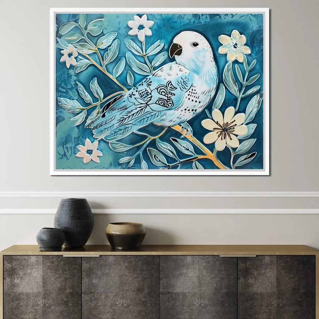 Bird's Serenade of Spring Blossoms