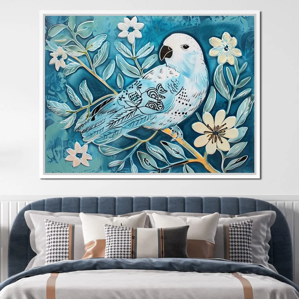 Bird's Serenade of Spring Blossoms