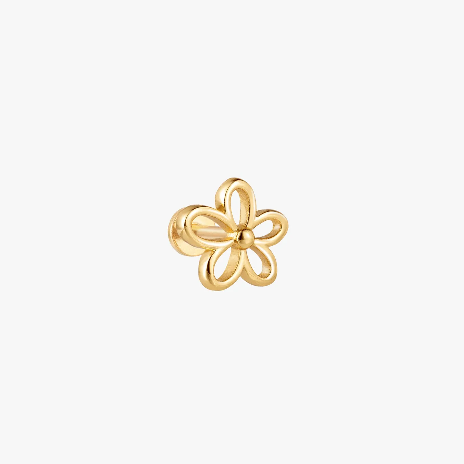 Blooming Flower Flatback Earring