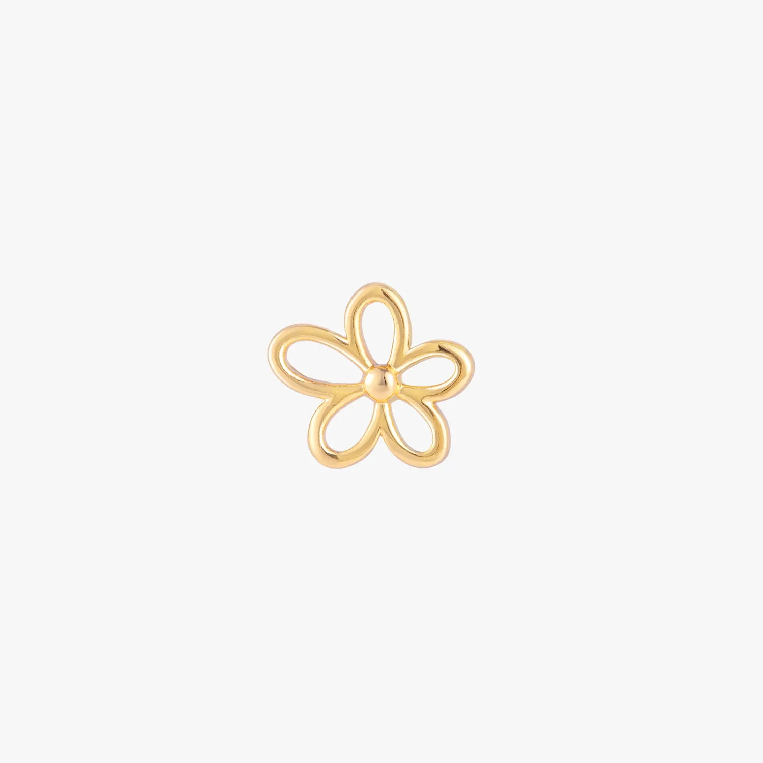 Blooming Flower Flatback Earring