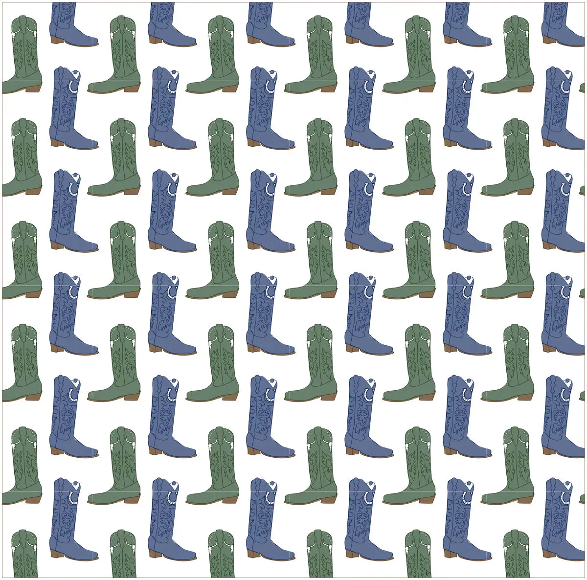 Blue Cowboy Boots Pants
