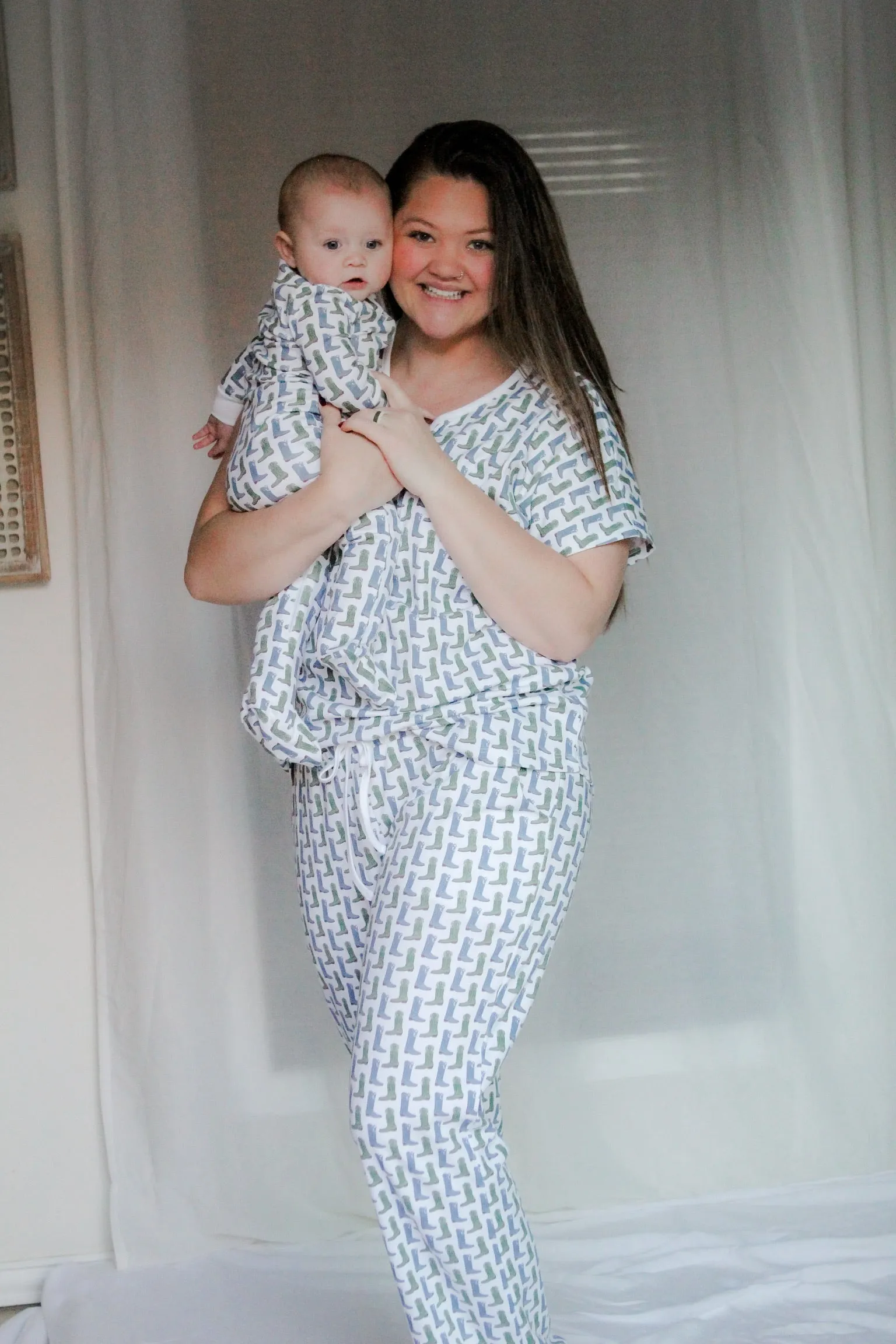 Blue Cowboy Boots Pants