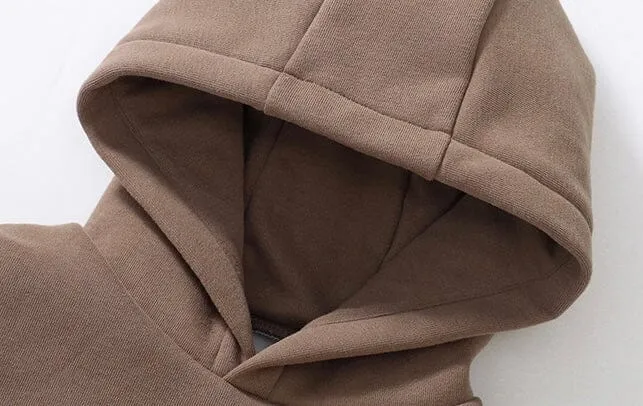 Brown Bear Fleece Hooded Sweatshirt