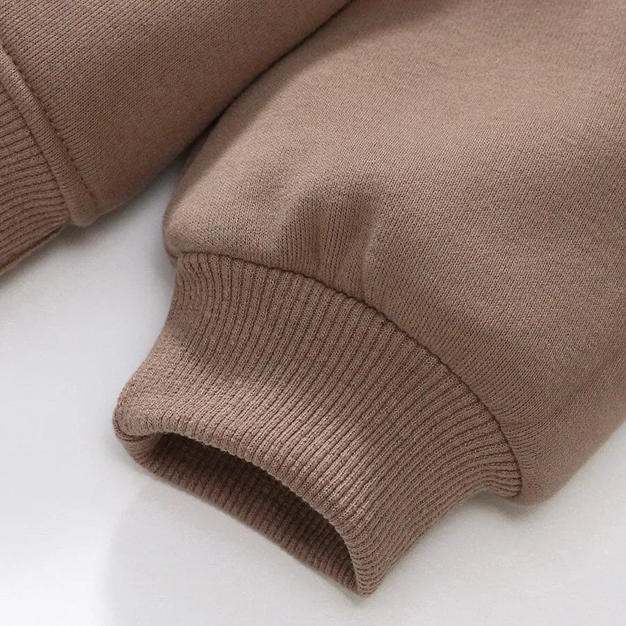 Brown Bear Fleece Hooded Sweatshirt
