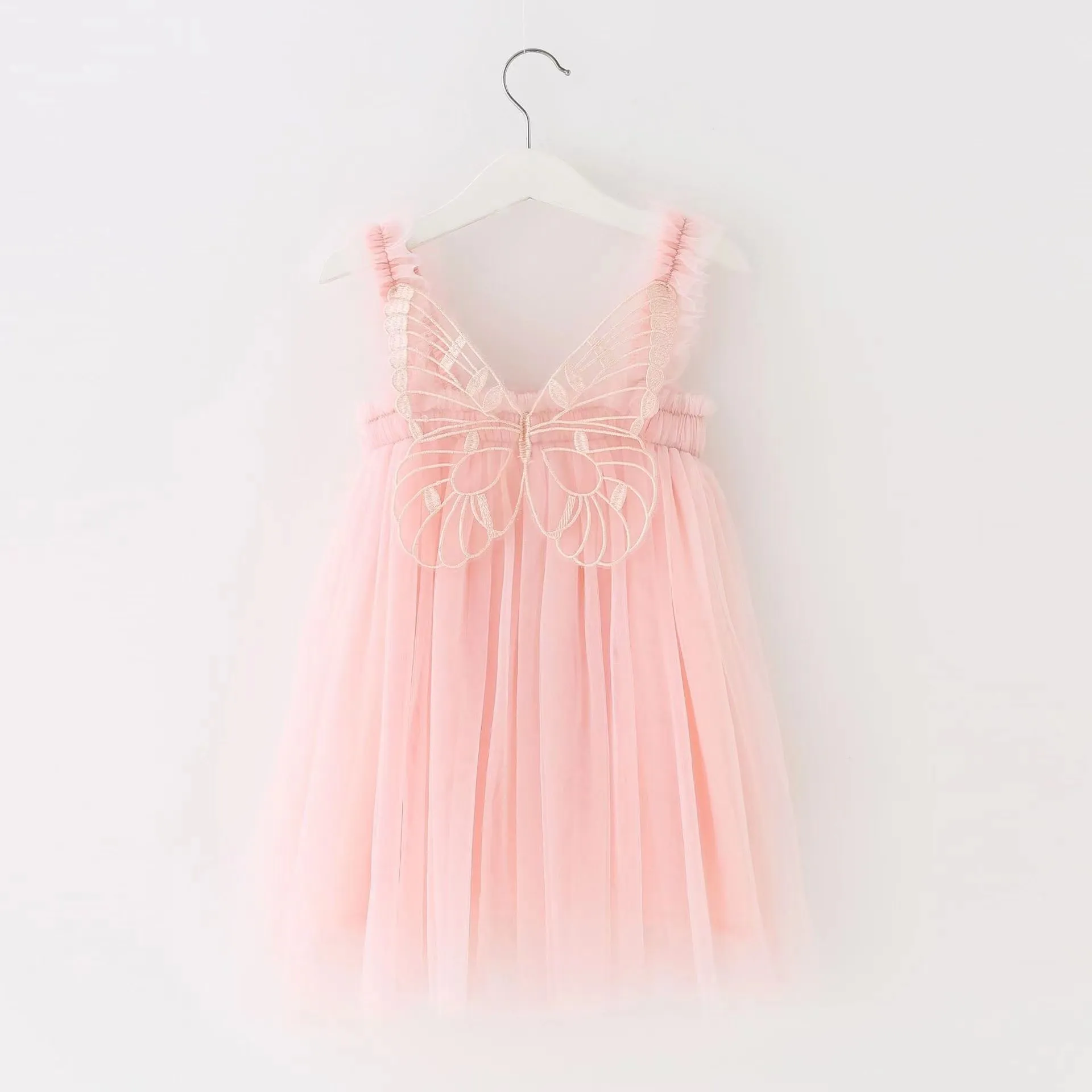Butterfly Princess Sleeveless Tulle Dress