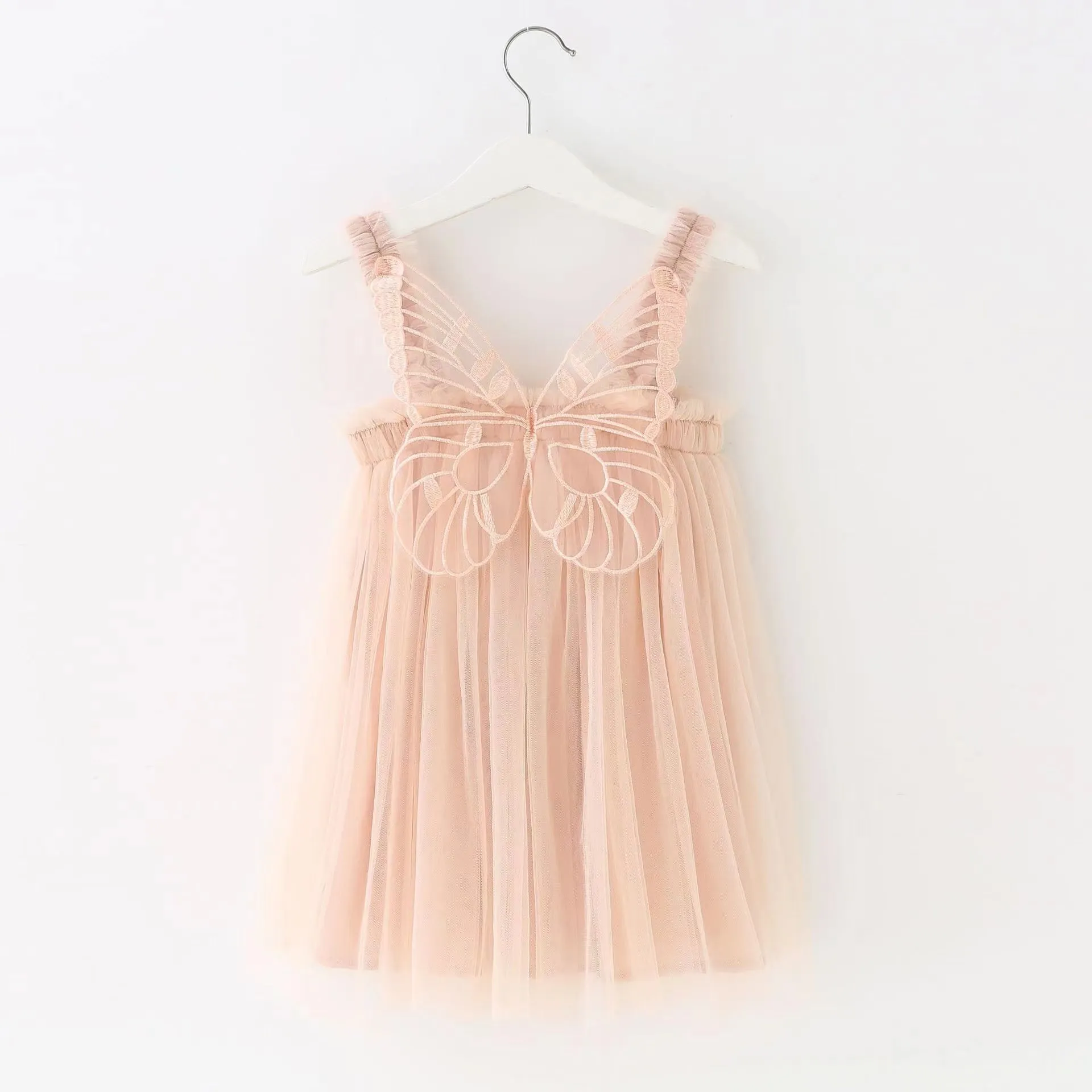 Butterfly Princess Sleeveless Tulle Dress