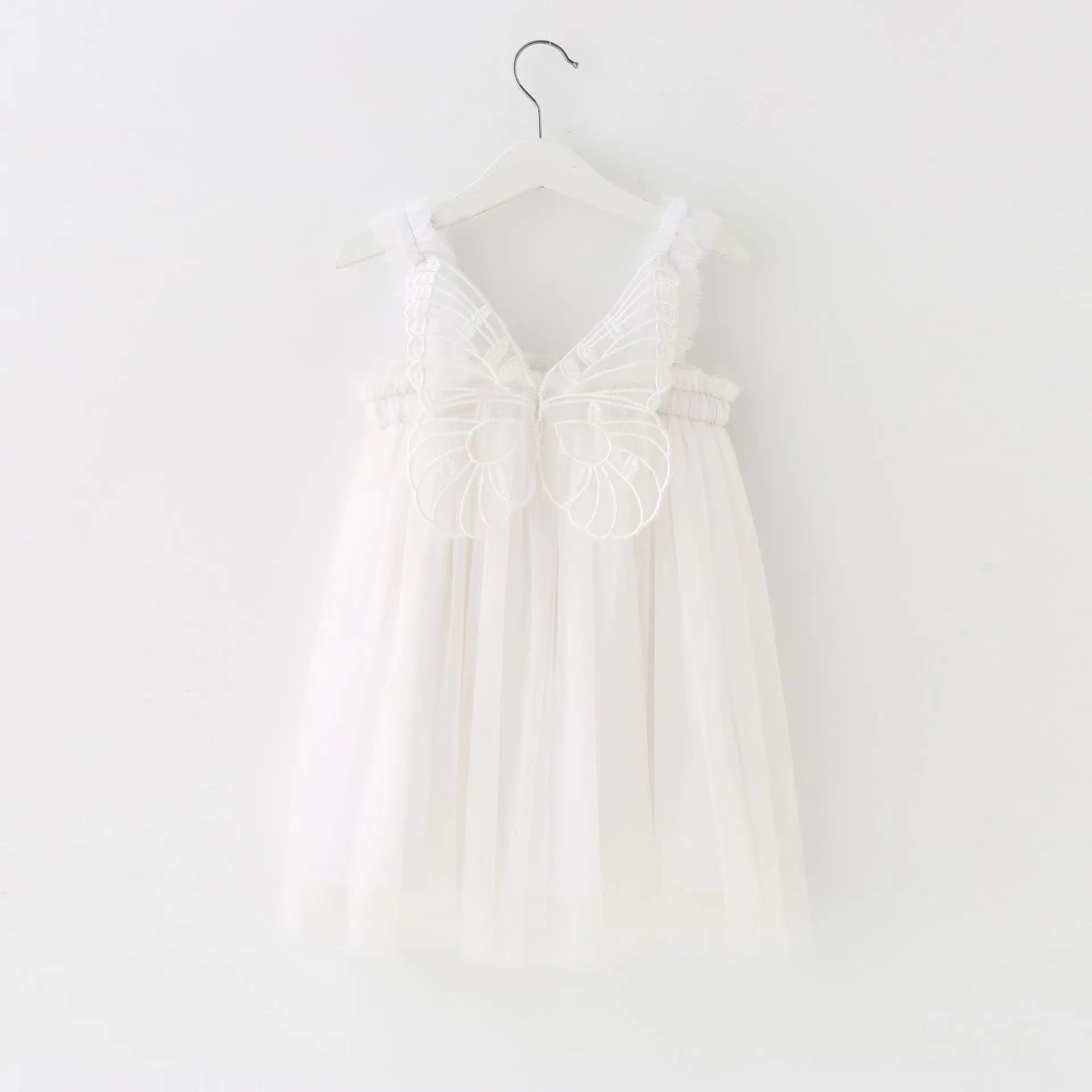 Butterfly Princess Sleeveless Tulle Dress