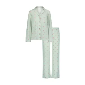 CHARLEY Pajama Set in GREEN VINTAGE ROSE -NEW COLOR