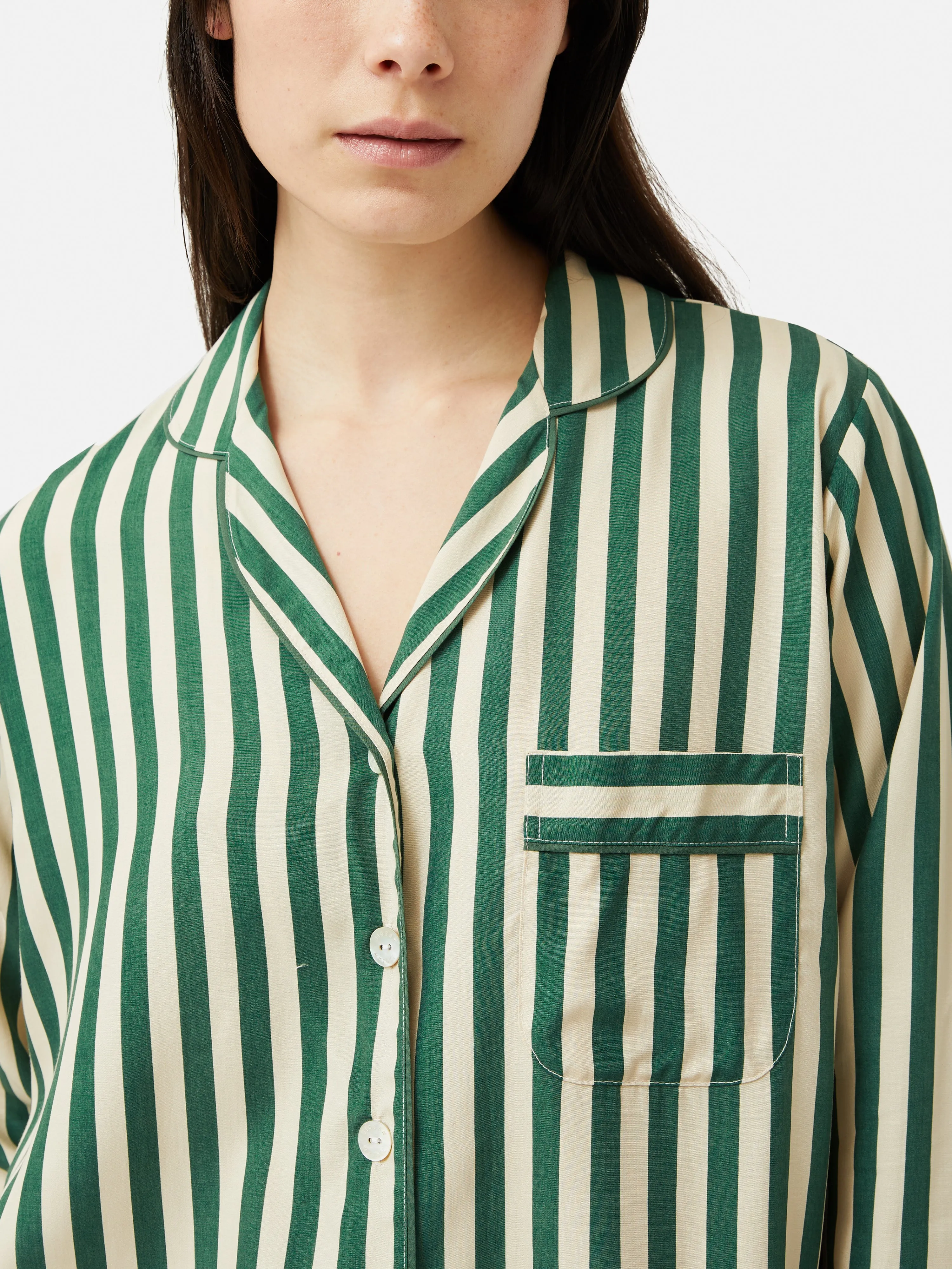 Classic Stripe Pyjama | Green