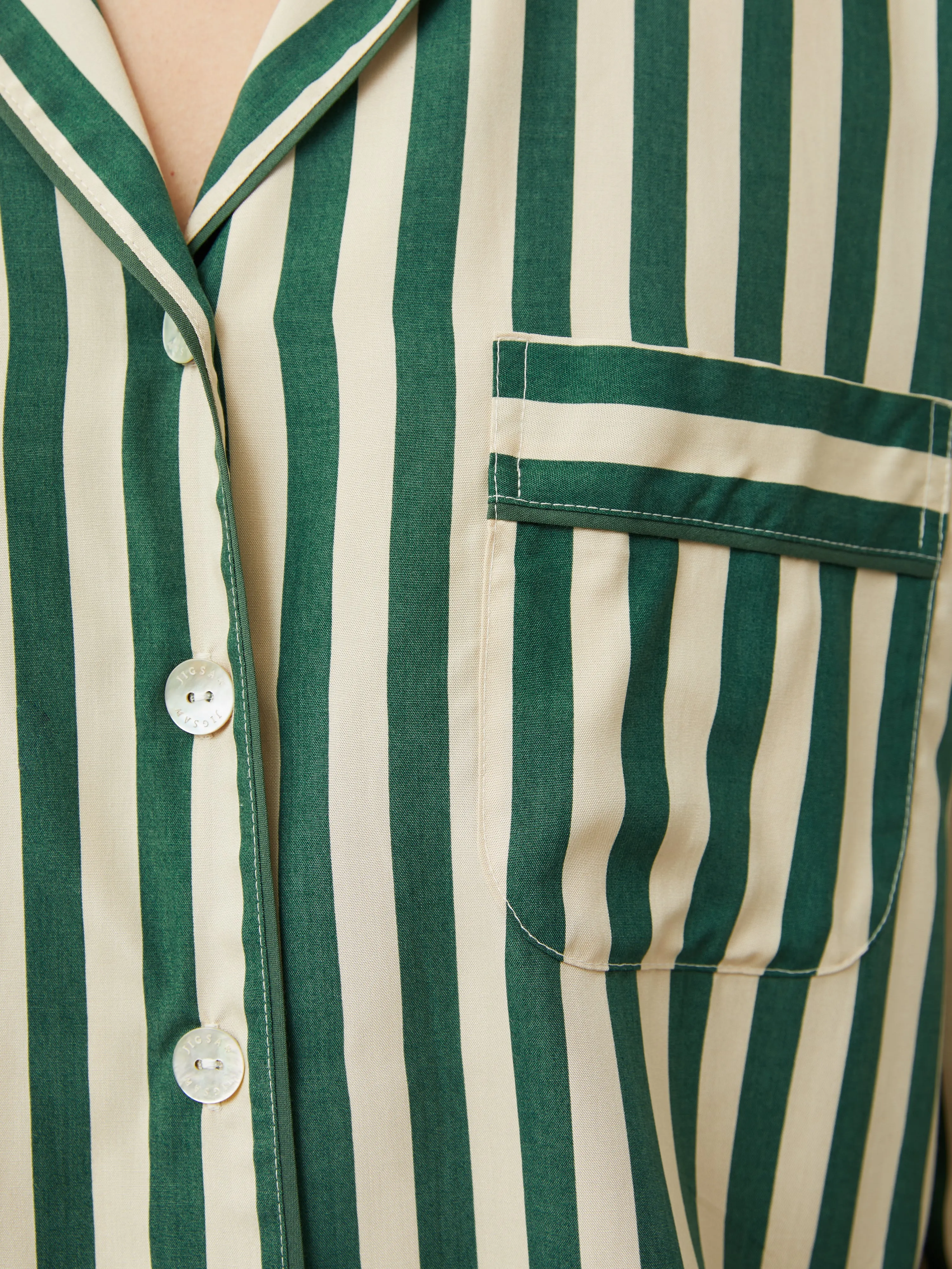 Classic Stripe Pyjama | Green