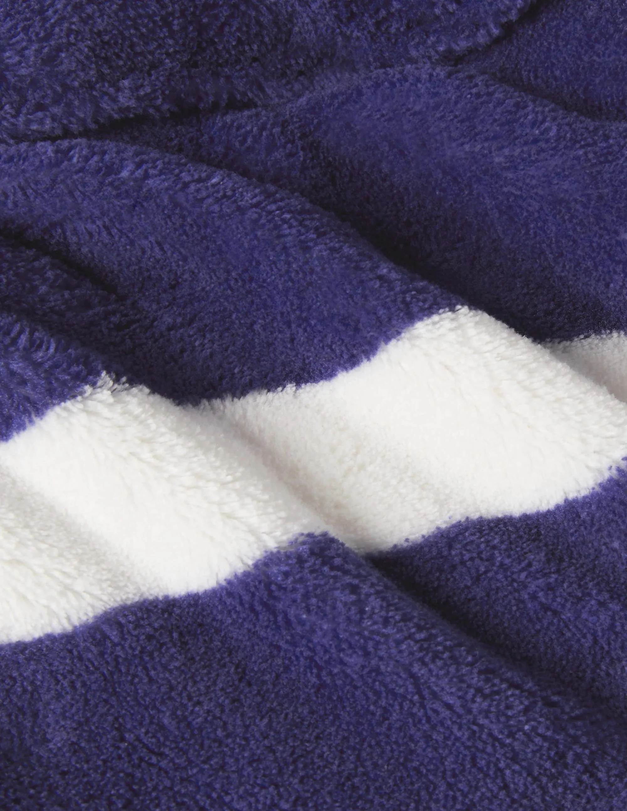 Cosy Dressing Gown-Starboard Blue/Ivory