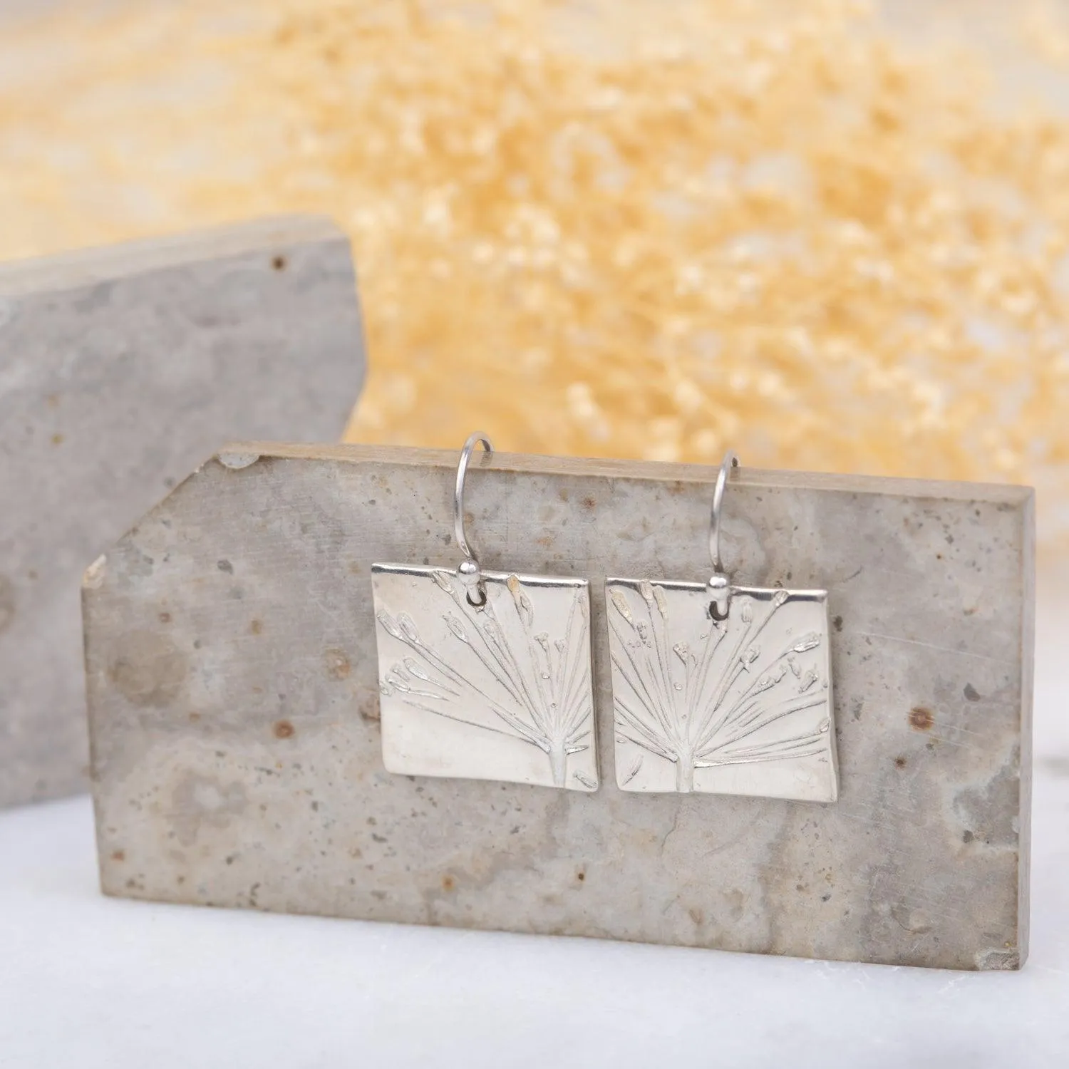 Dill Flower Earrings | Large Squares