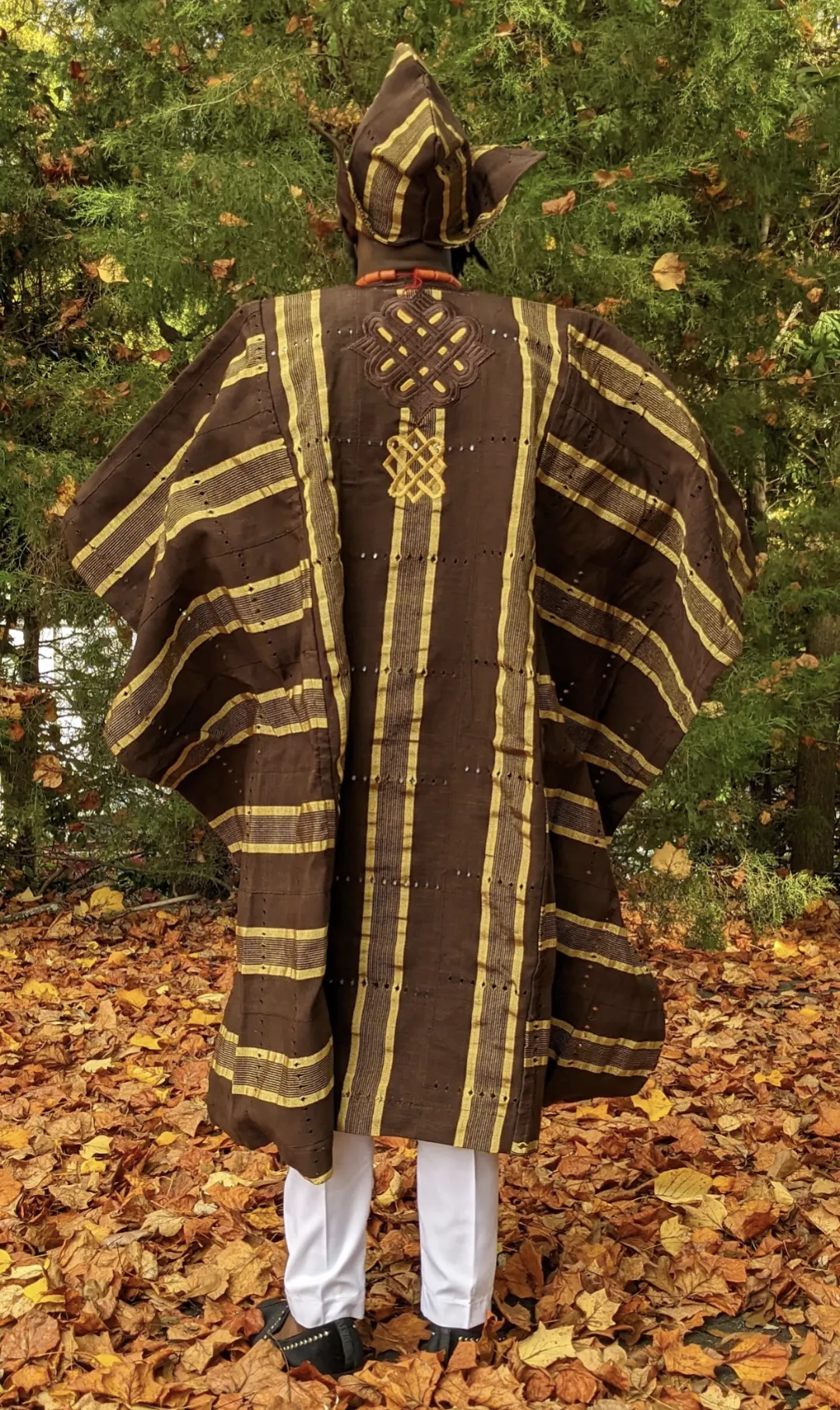 Esho African Aso Oke Grand boubou Agbada Robe - DP4085