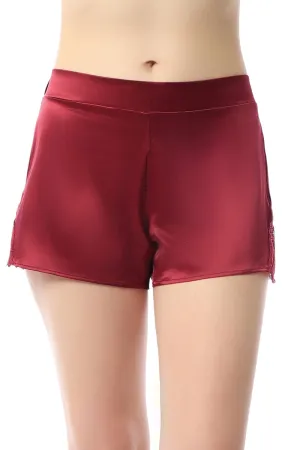 Eternal Bliss Satin Shorts - Rio Red