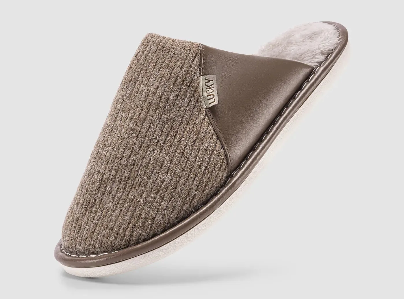 FitVille Men's Cozy Winter Fleece Slippers