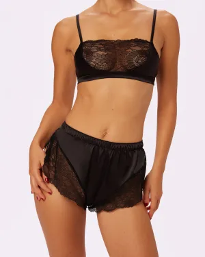 Flirty Lace Float Shorts | Glow Satin (Eightball)