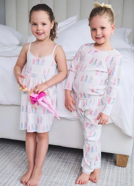 GIRLS BABYDOLL GOWN Fairy Princess Print
