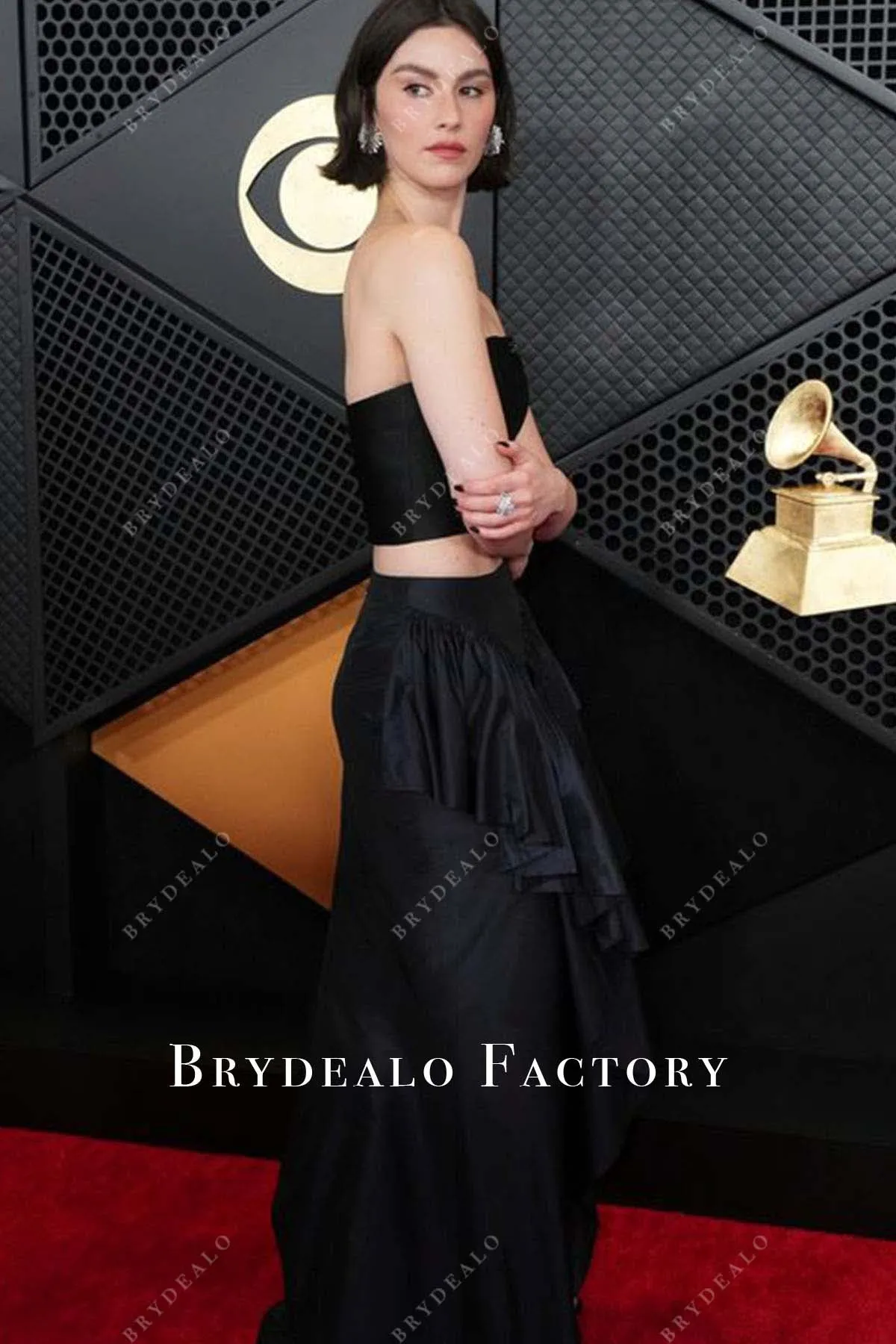 Gracie Abrams Two Piece 2024 Grammys Red Carpet Dress