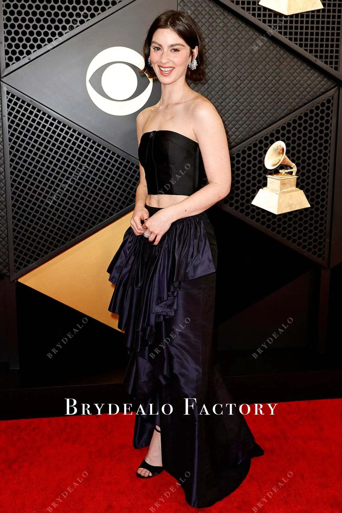 Gracie Abrams Two Piece 2024 Grammys Red Carpet Dress