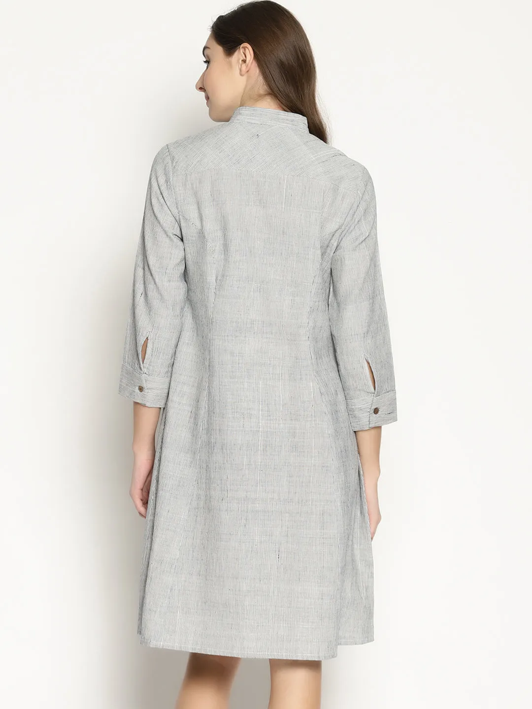 Handwoven Cotton Striped Dress