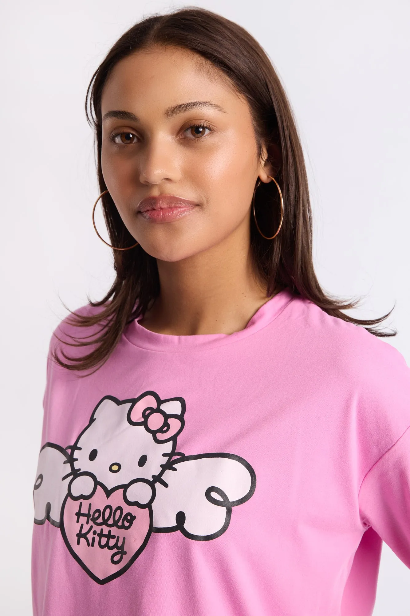 Hello Kitty Super Soft Pajama Tee And Jogger 2-Piece Set
