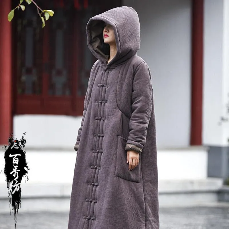 Hooded retro witch robe