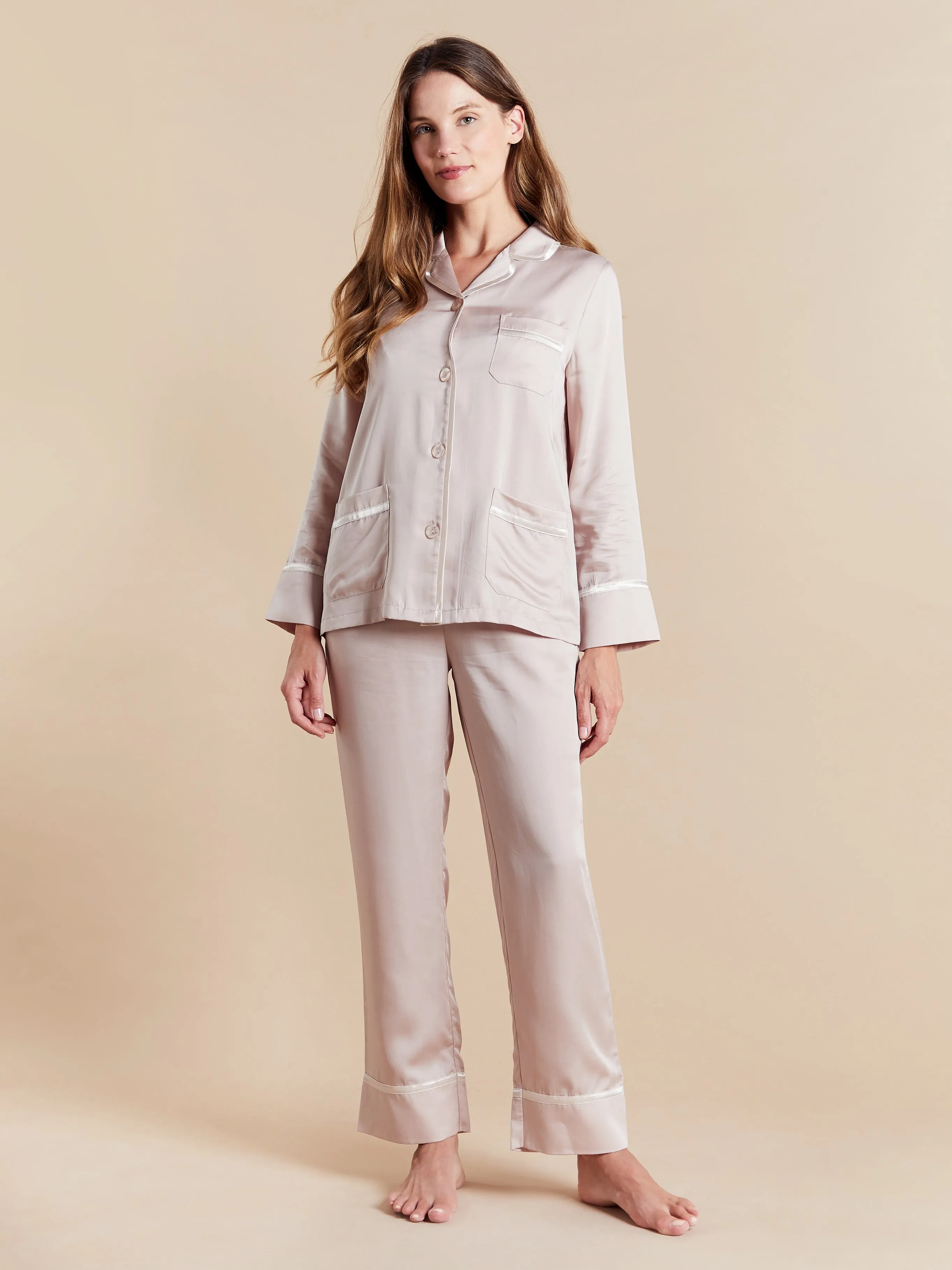Ladies Satin Pyjamas - Artemis