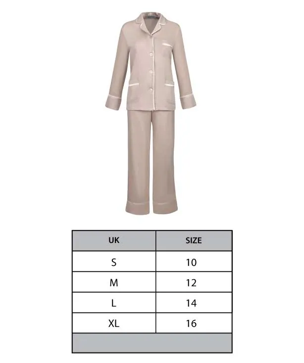 Ladies Satin Pyjamas - Artemis