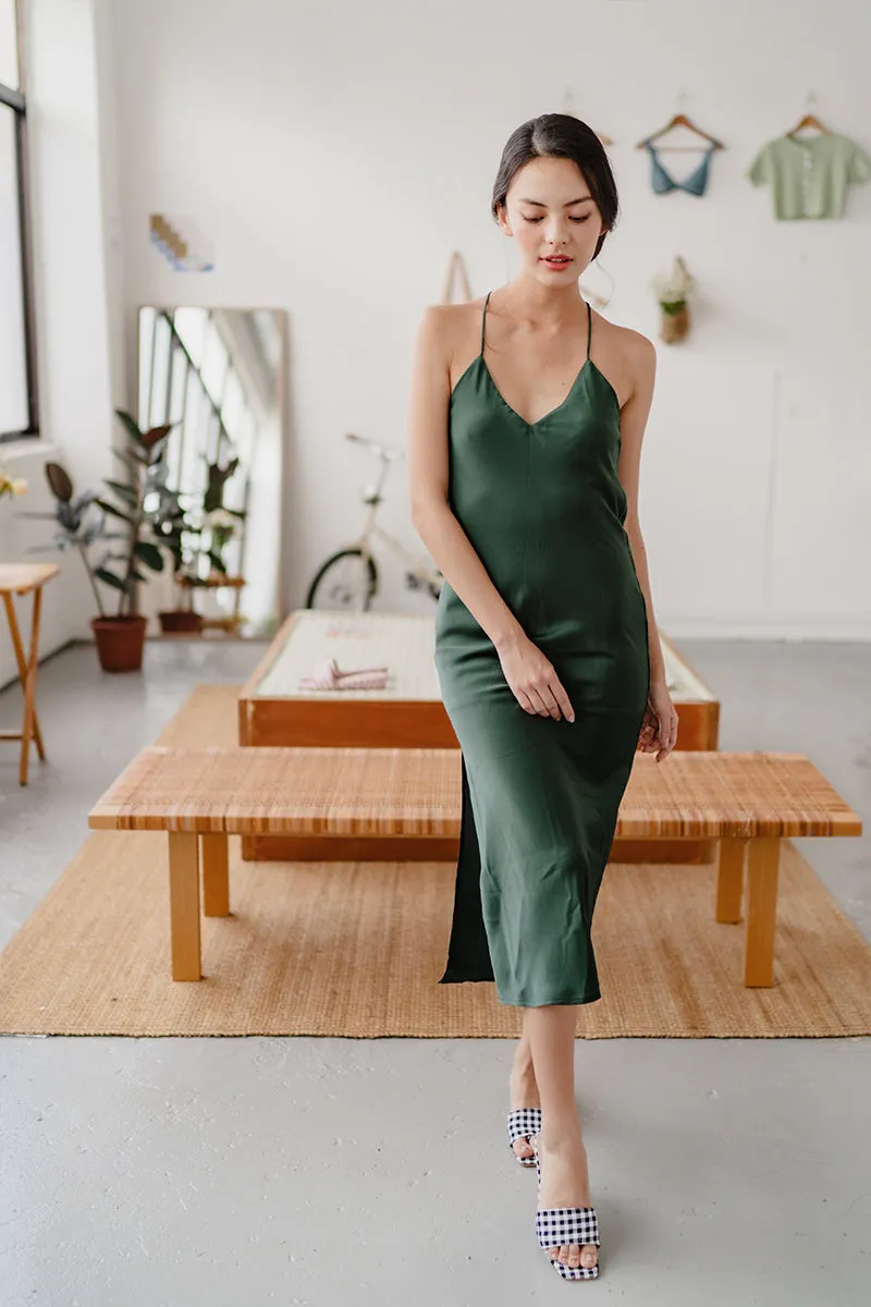 Lucie Brushed Satin Dress