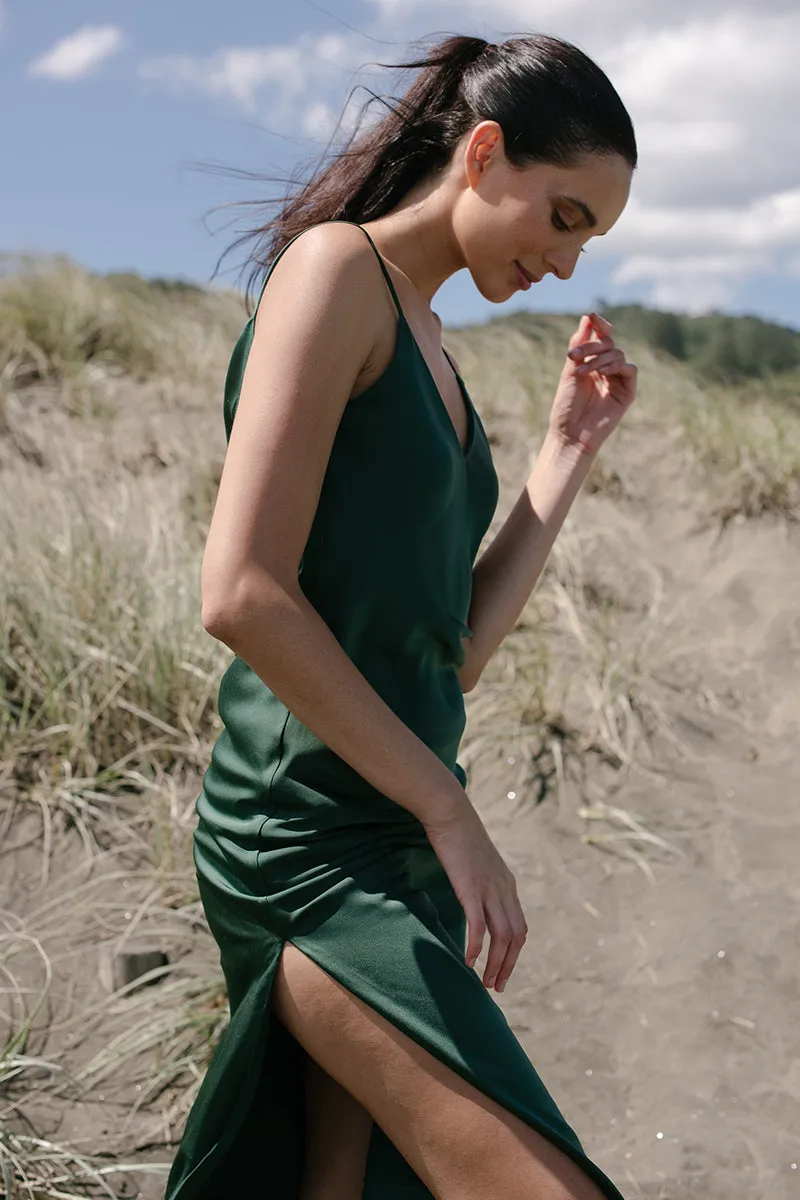 Lucie Brushed Satin Dress