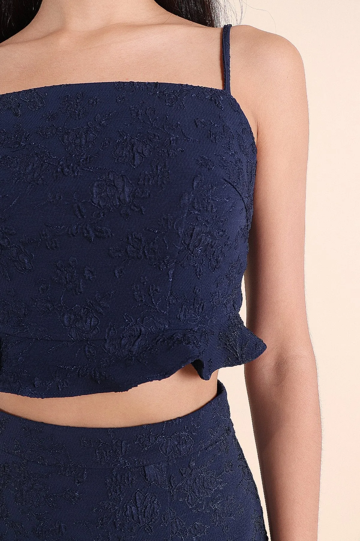 MADEBYNM BERLIN 2-PIECE EMBOSSED MERMAID SET IN NAVY BLUE [XS/S/M/L/XL] 