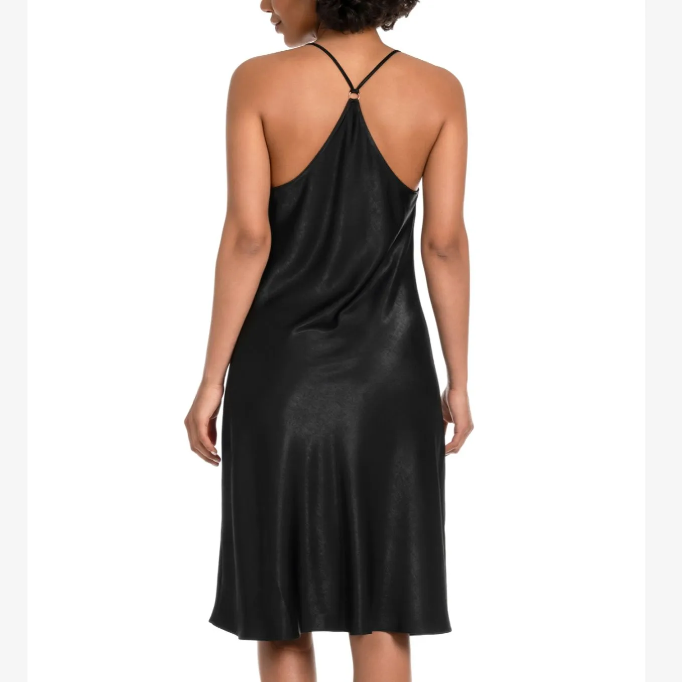 Midnight Bakery Guinever Solid Midi Gown GUV020 in Black