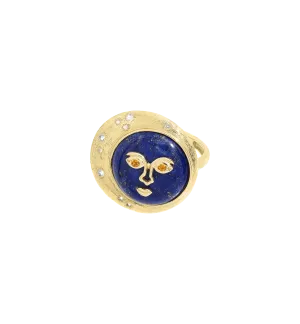 Moon Eclipse Ring 14K