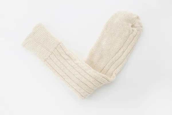 Navy Mohair   Grey Alpaca   Cream Bed Socks  - Made in Britain