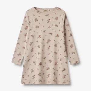 Nightgown Iben - pale lilac flowers