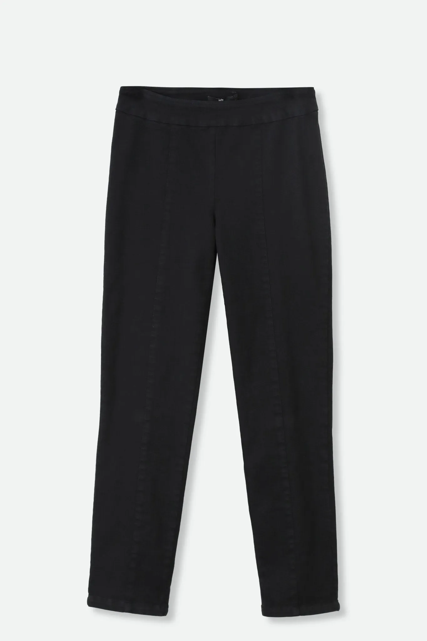 PALLAS BACK SLIT PANT IN GARMENT DYED ITALIAN STRETCH DENIM